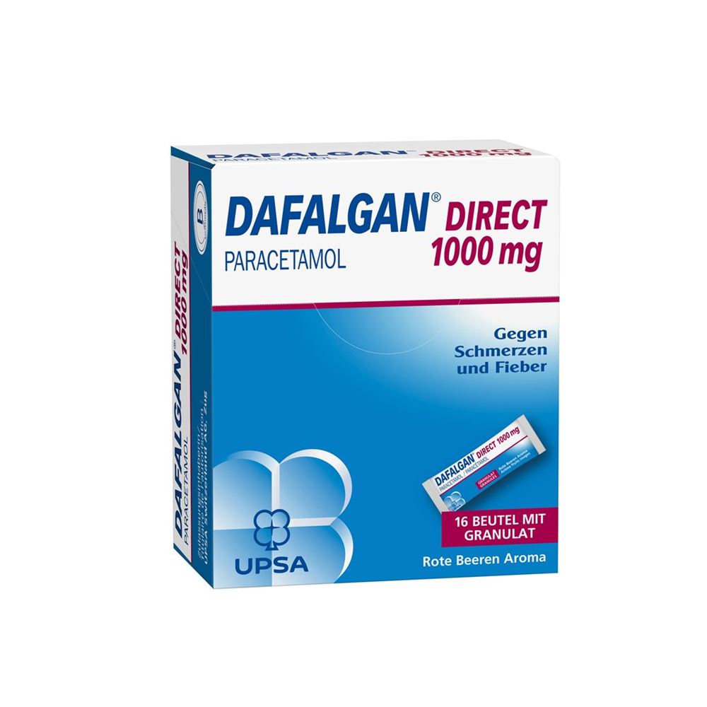 Dafalgan Direct 1000 mg (Rote Beeren), Granulat