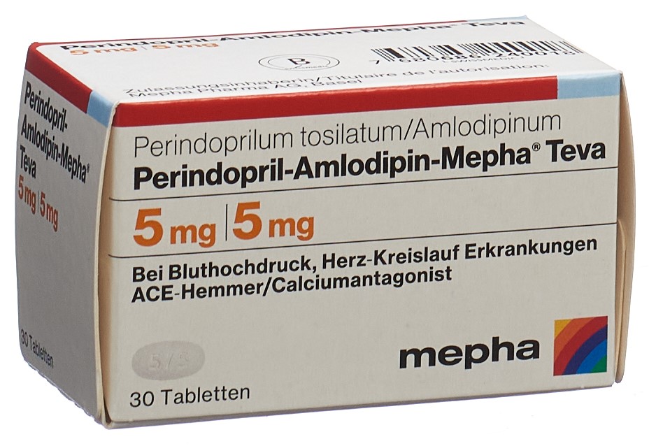 Perindopril-Amlodipin-Mepha Teva 5 mg/5 mg, Tabletten