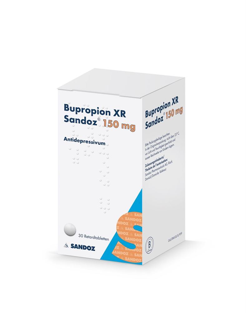 Bupropion XR Sandoz 150 mg, Retardtabletten