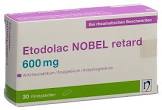 ETODOLAC NOBEL cpr pell ret 600 mg 30 pce