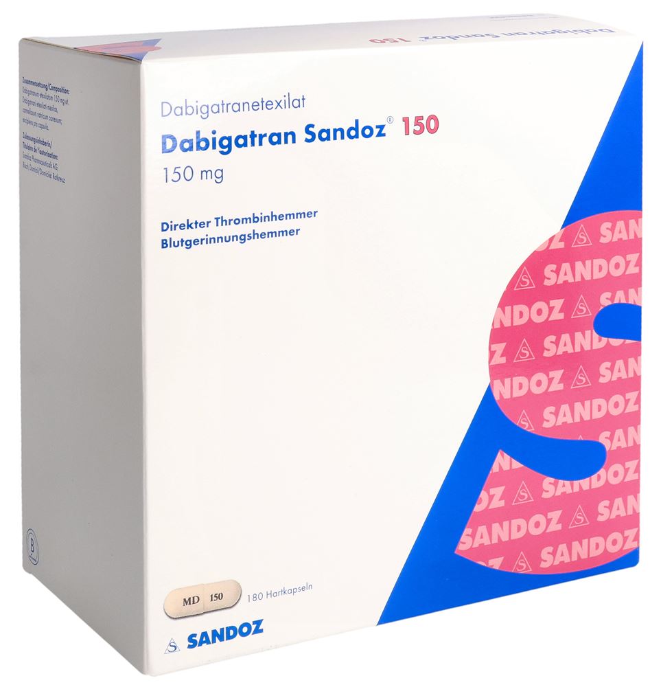 Dabigatran Sandoz 150 mg, Hartkapseln