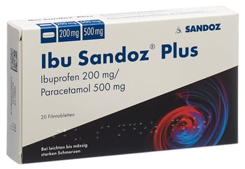 Ibu Sandoz Plus 200 mg / 500 mg, Filmtabletten
