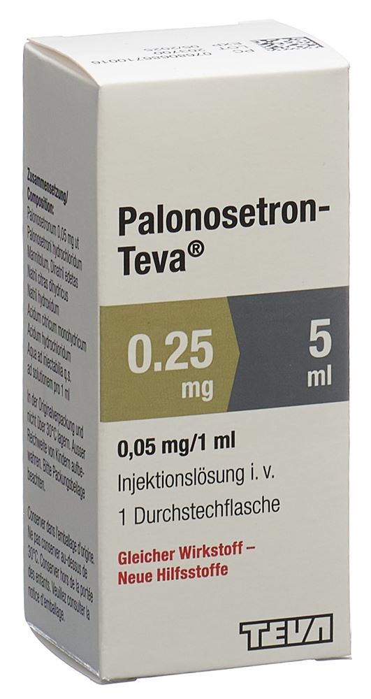 Palonosetron-Teva 0.25 mg/5 ml, Injektionslösung