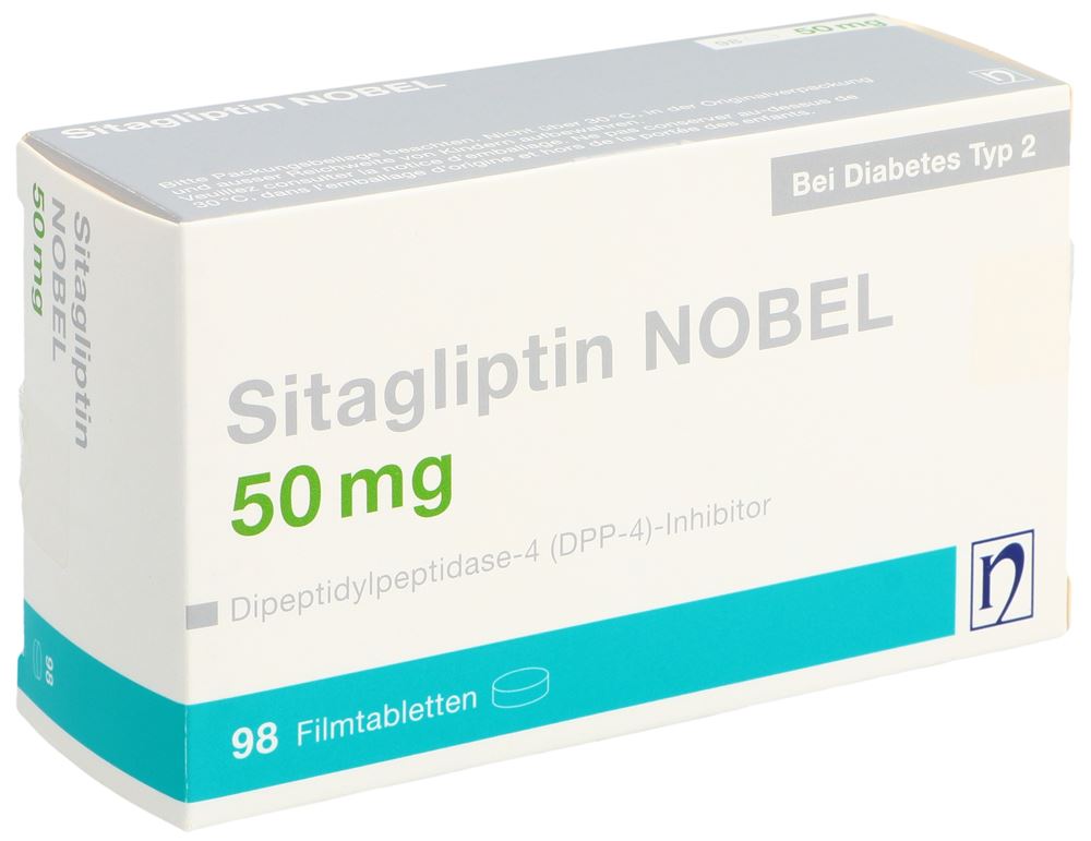 Sitagliptin NOBEL 50 mg, Filmtabletten