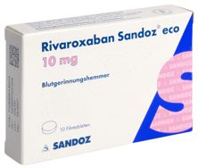 Rivaroxaban Sandoz eco 10 mg, Filmtabletten