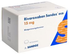 Rivaroxaban Sandoz eco 15 mg, Filmtabletten