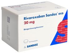 Rivaroxaban Sandoz eco 20 mg, Filmtabletten