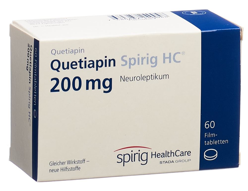 Quetiapin Spirig HC 200, Filmtabletten