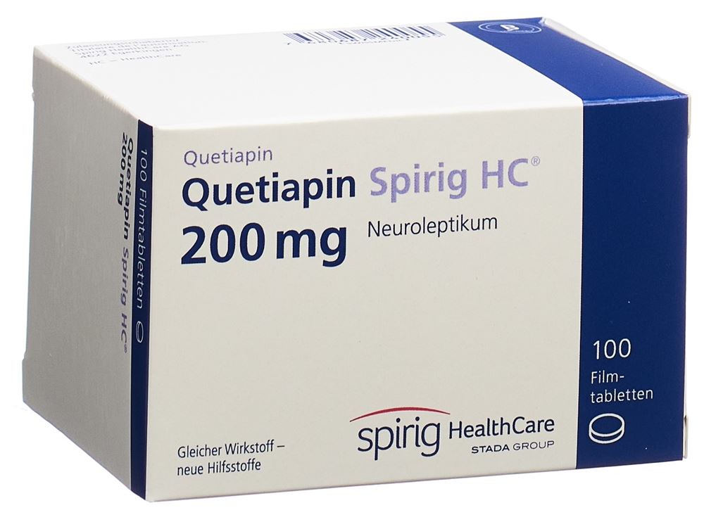 Quetiapin Spirig HC 200, Filmtabletten
