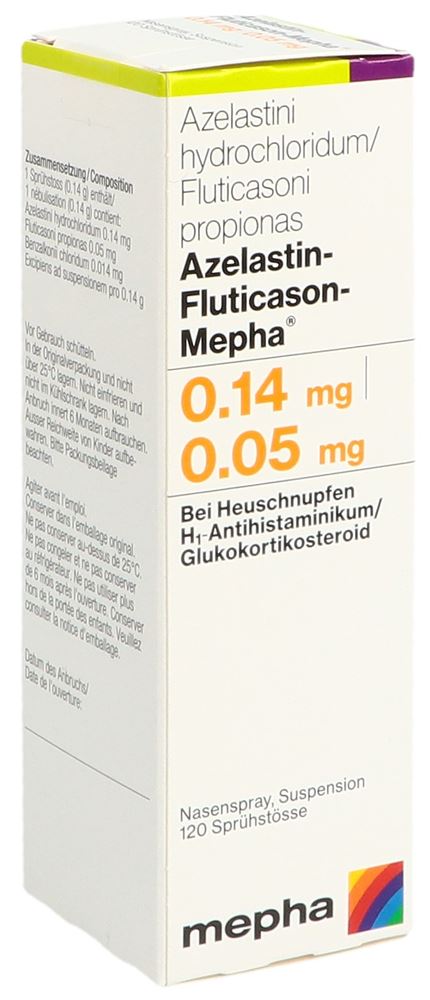 AZELASTIN FLUTICASON Mepha 0.14/0.05mg 23 ml