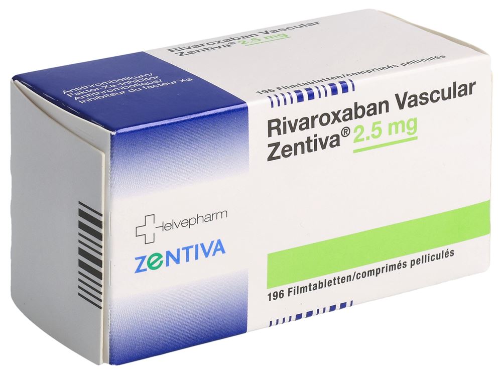 Rivaroxaban Vascular Zentiva 2,5 mg, Filmtabletten