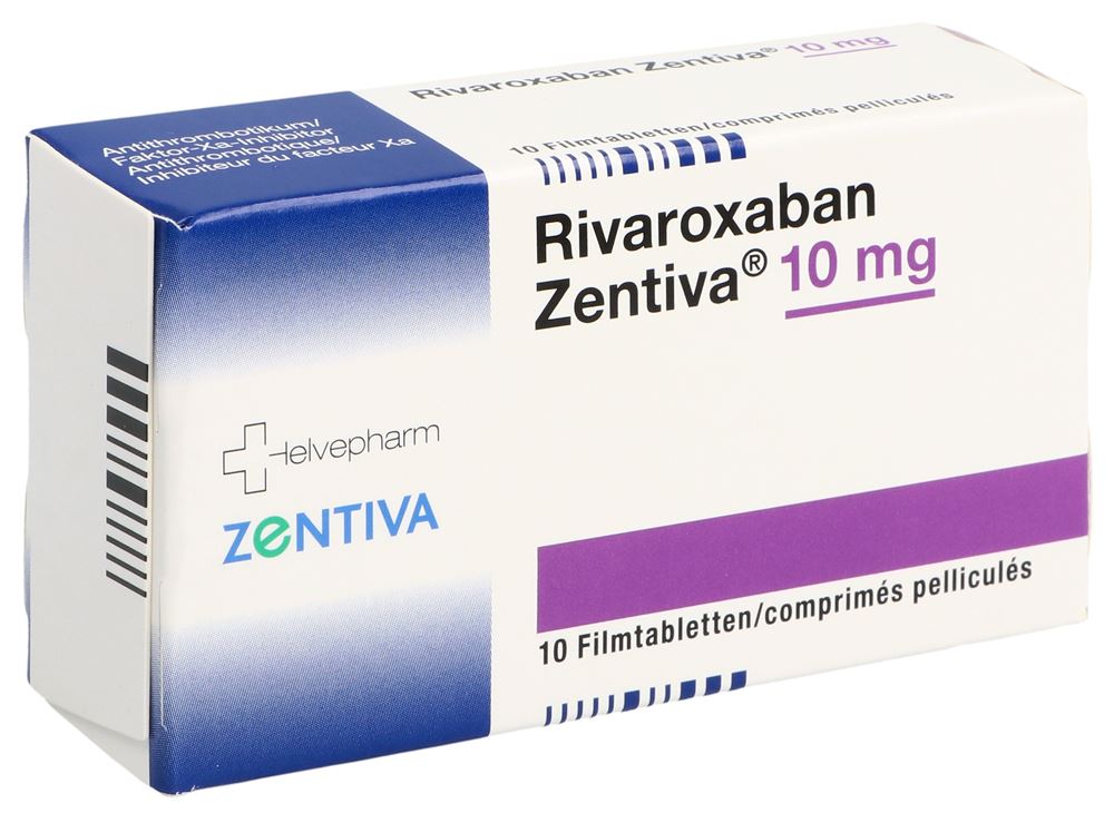 Rivaroxaban Zentiva 10 mg, Filmtabletten
