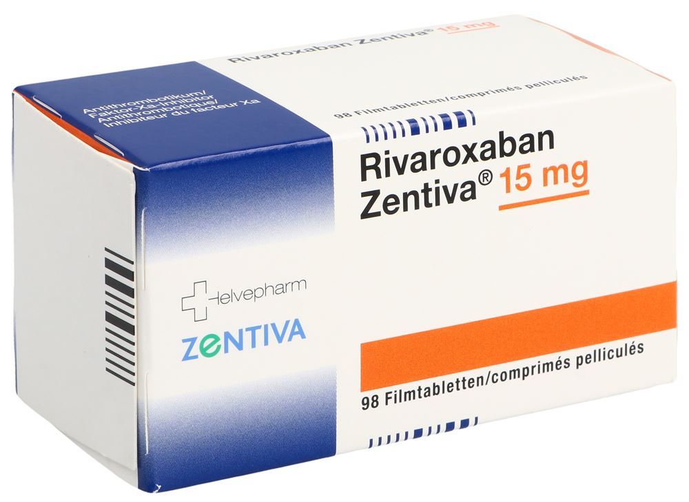 RIVAROXABAN Zentiva cpr pell 15 mg 98 pce