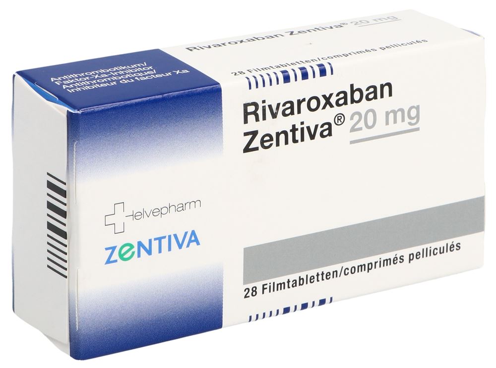 Rivaroxaban Zentiva 20 mg, Filmtabletten