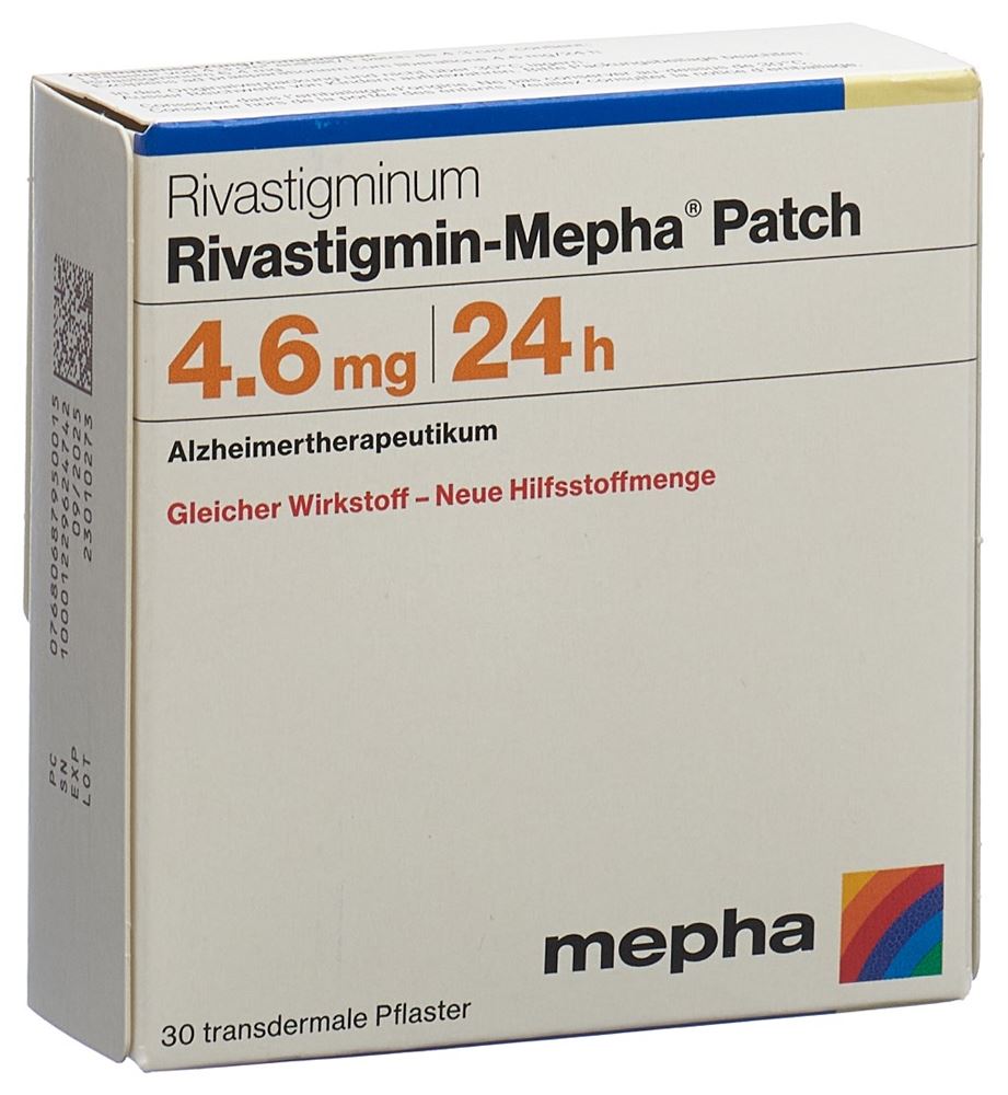 RIVASTIGMIN Mepha Patch 4.6 mg/24h TTS sach 30 pce