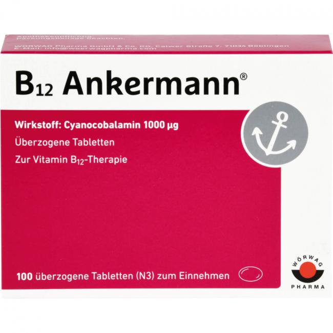 B12 Ankermann 1000 μg, überzogene Tabletten