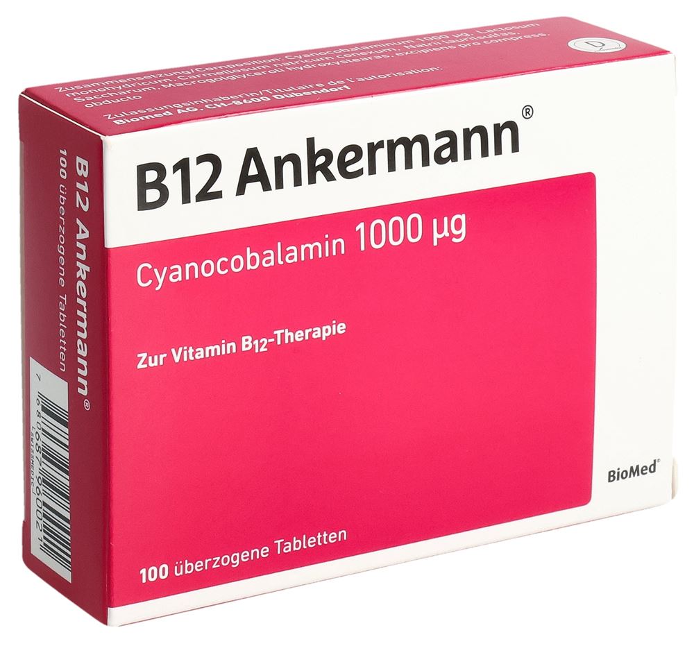 B12 Ankermann 1000 µg drag 1 mg 100 pce