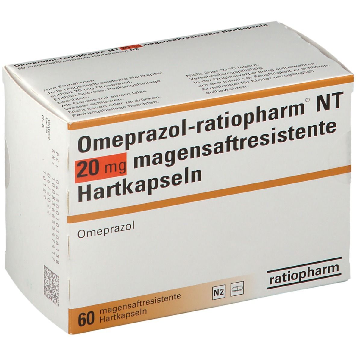 Omeprazol Xiromed 20 mg, magensaftresistente Hartkapseln