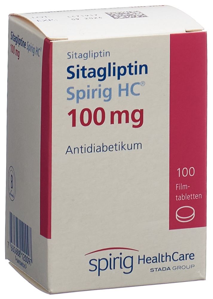 Sitagliptin Spirig HC 100 mg. Filmtabletten