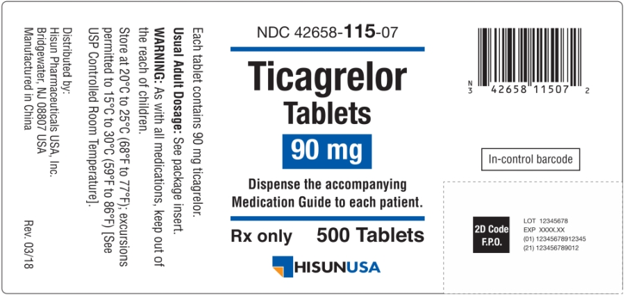 Ticagrelor Zentiva 90 mg, Filmtabletten