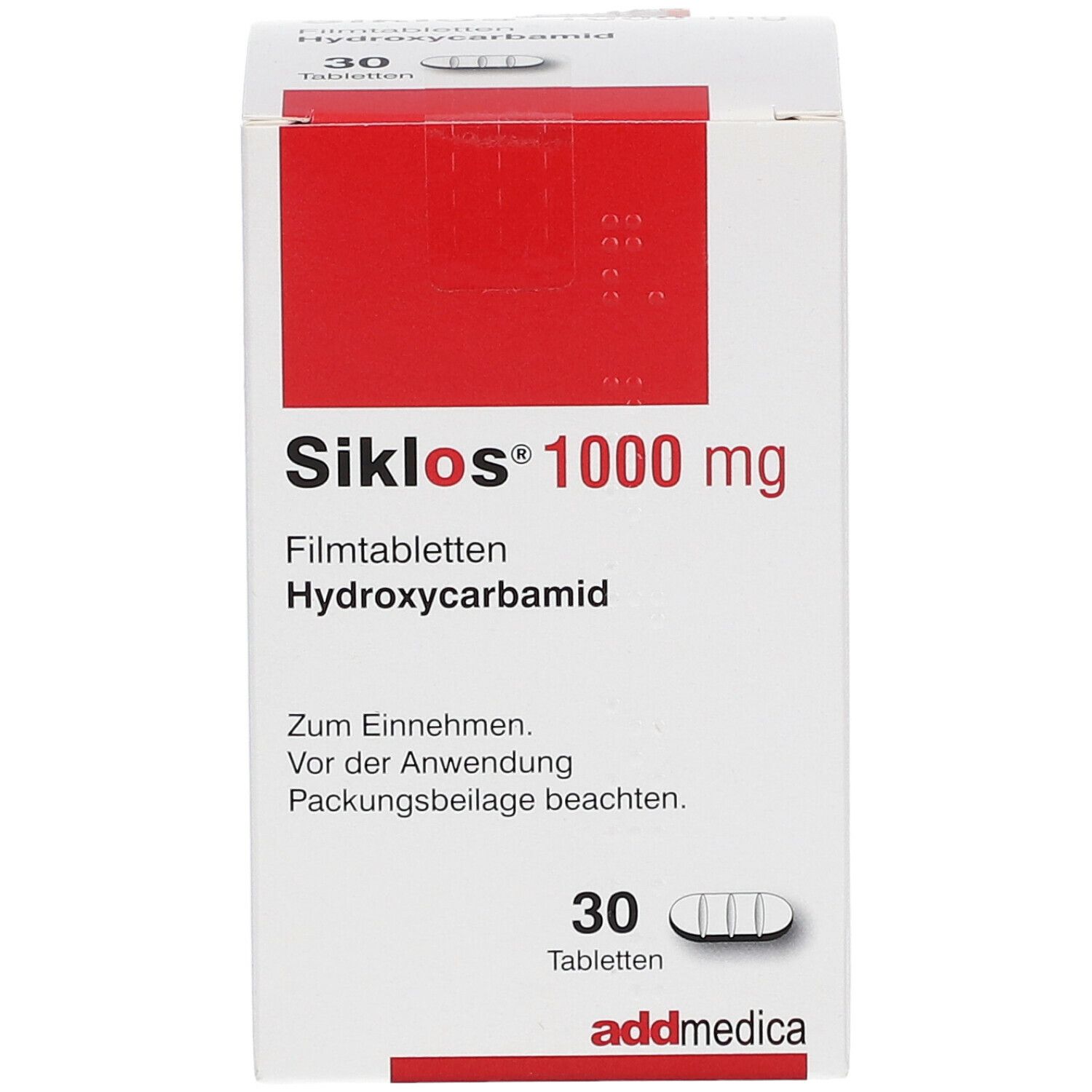 Siklos 1000 mg, comprimés filmés sécables
