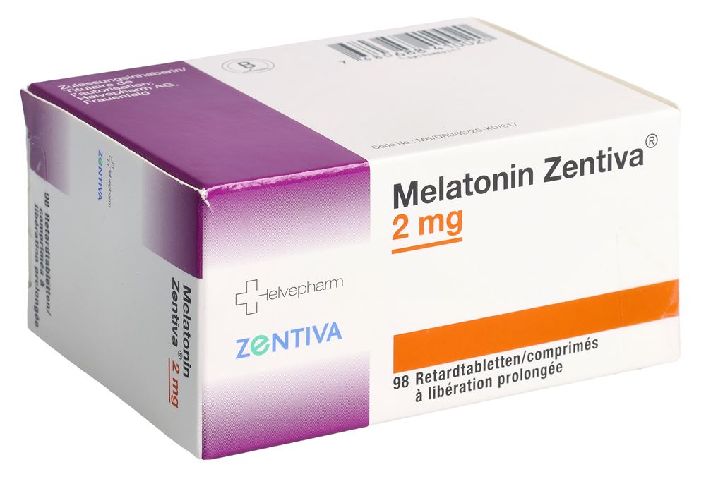 Melatonin Zentiva 2 mg, Retardtabletten