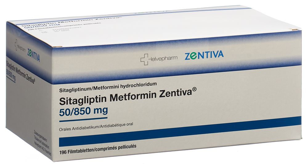 Sitagliptin Metformin Zentiva 50/850 mg, Filmtabletten