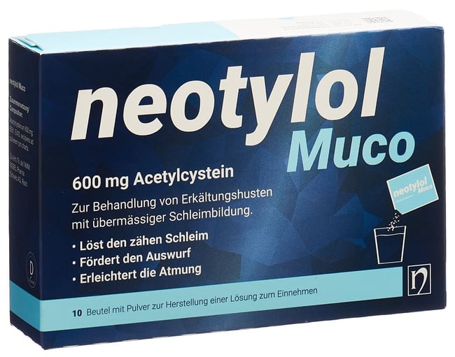 neotylol Muco 600 mg, Pulver zur Herstellung einer Lösung zum Einnehmen im Beutel