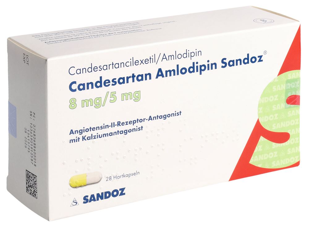 CANDESARTAN Amlodipine Sandoz caps 8/5mg 28 pce