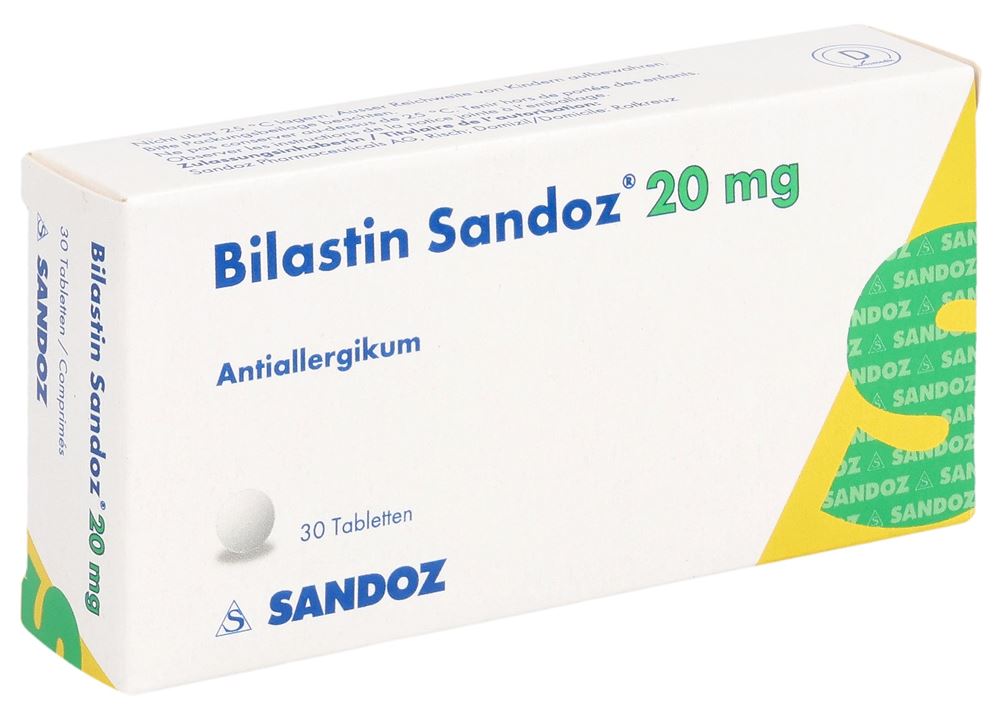 BILASTINE Sandoz cpr 20 mg 30 pce