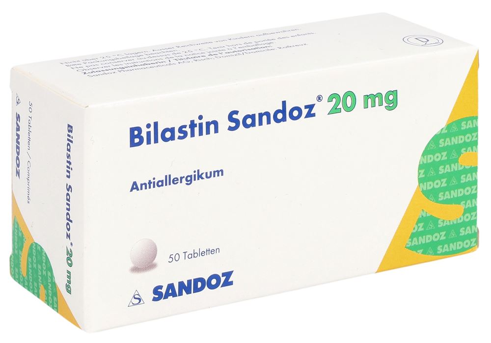 BILASTINE Sandoz cpr 20 mg 50 pce