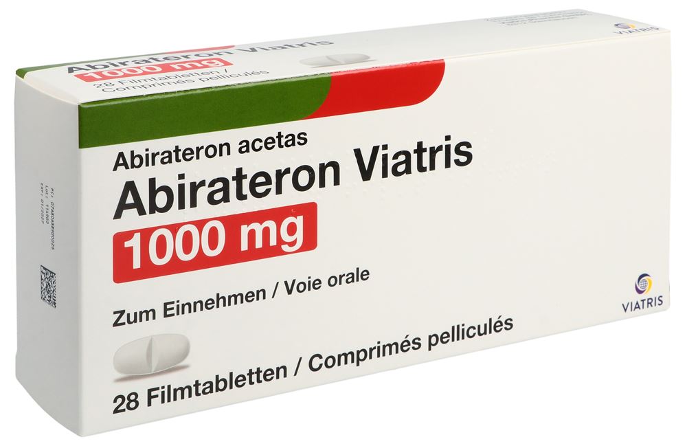 ABIRATERON Viatris cpr pell 1000 mg 28 pce