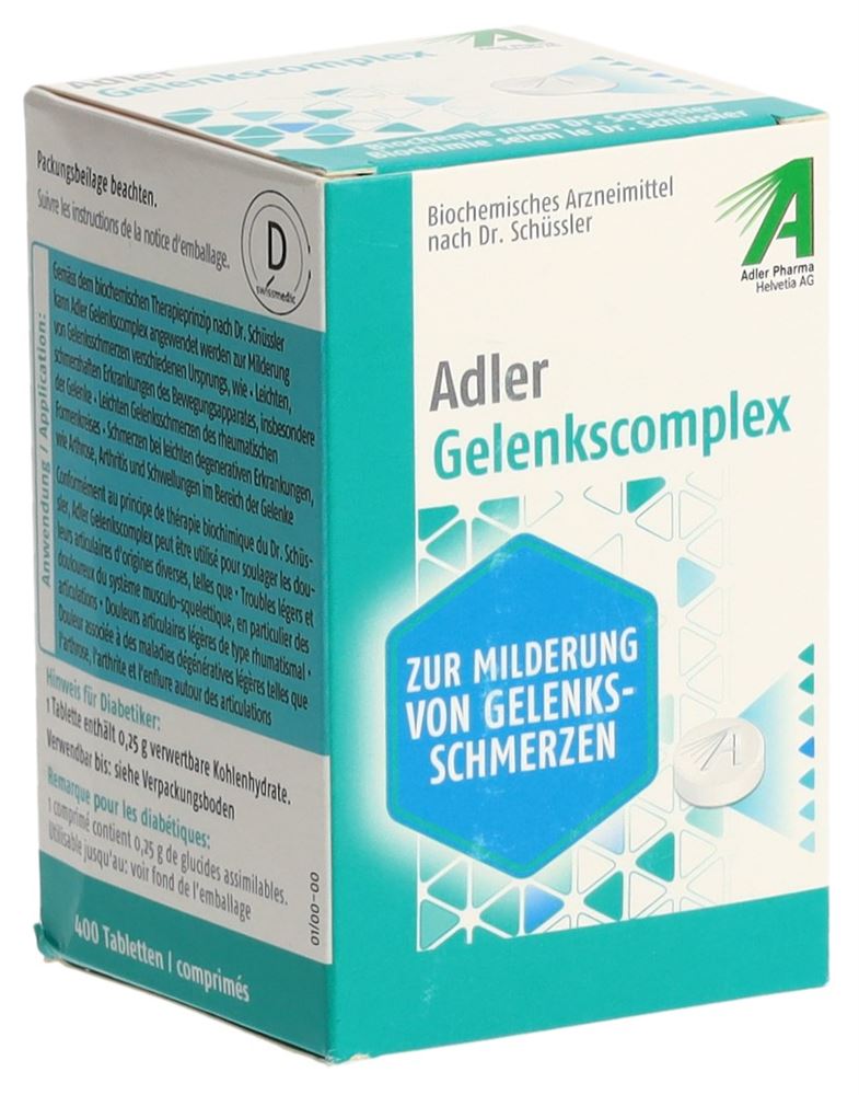 Adler Gelenkscomplex, Tabletten
