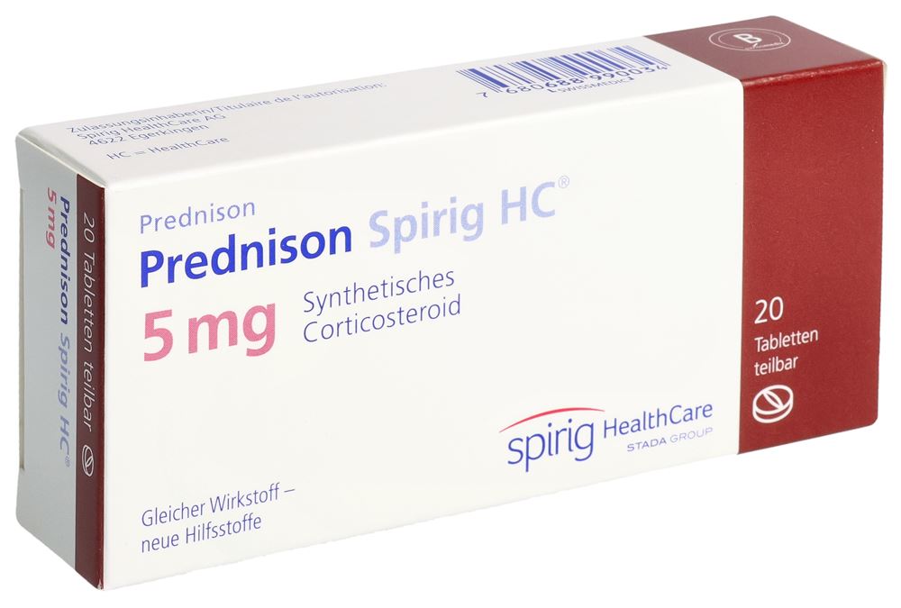 PREDNISONE Spirig HC cpr 5 mg 20 pce
