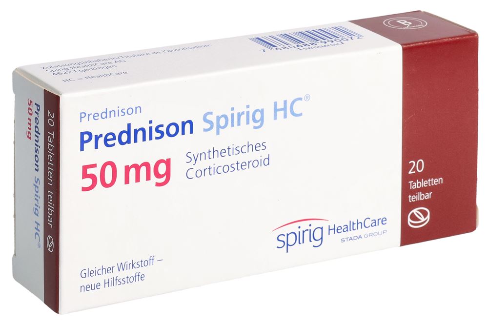 Prednison Spirig HC 50 mg, Tabletten