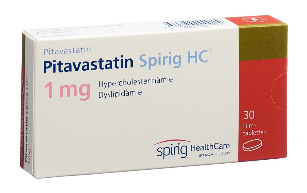 Pitavastatin Spirig HC 1 mg, Filmtabletten