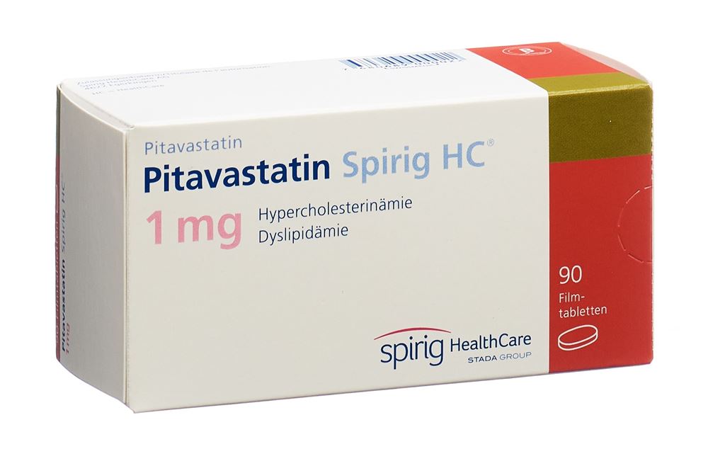 Pitavastatin Spirig HC 1 mg, Filmtabletten