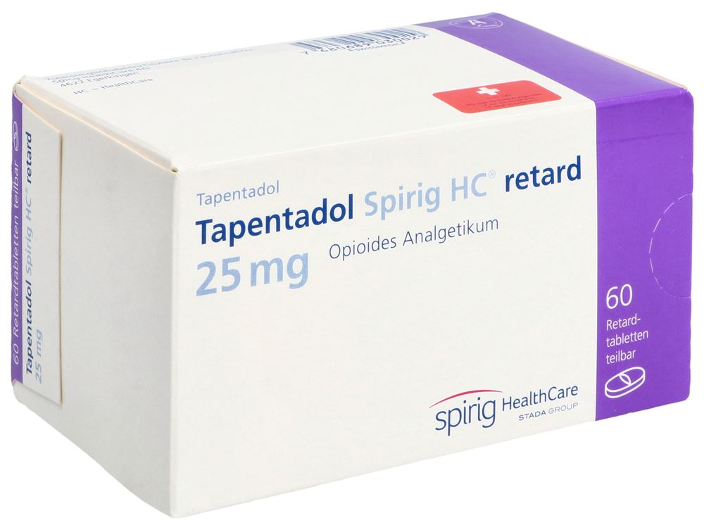 TAPENTADOL Spirig HC retard cpr ret 25 mg 60 pce