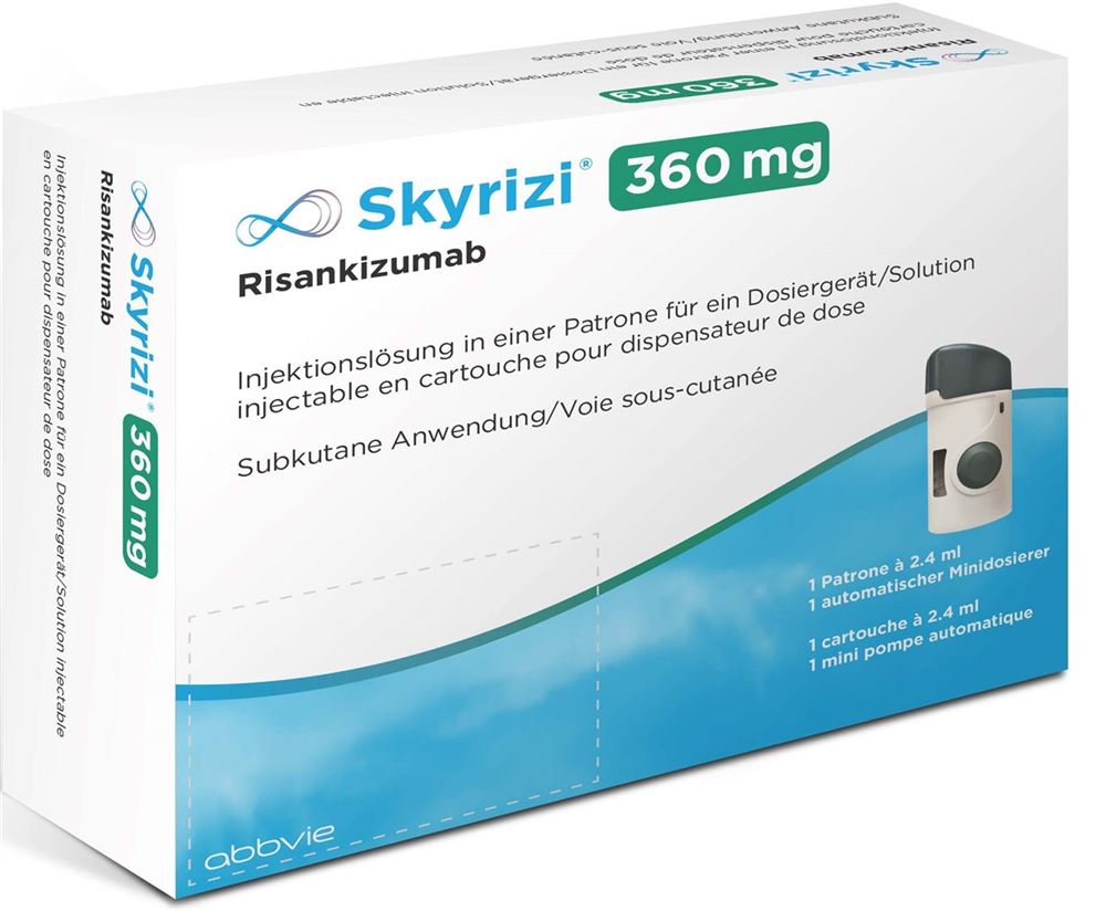 SKYRIZI Sol inj 360 mg/2.4ml Cart, 1pce