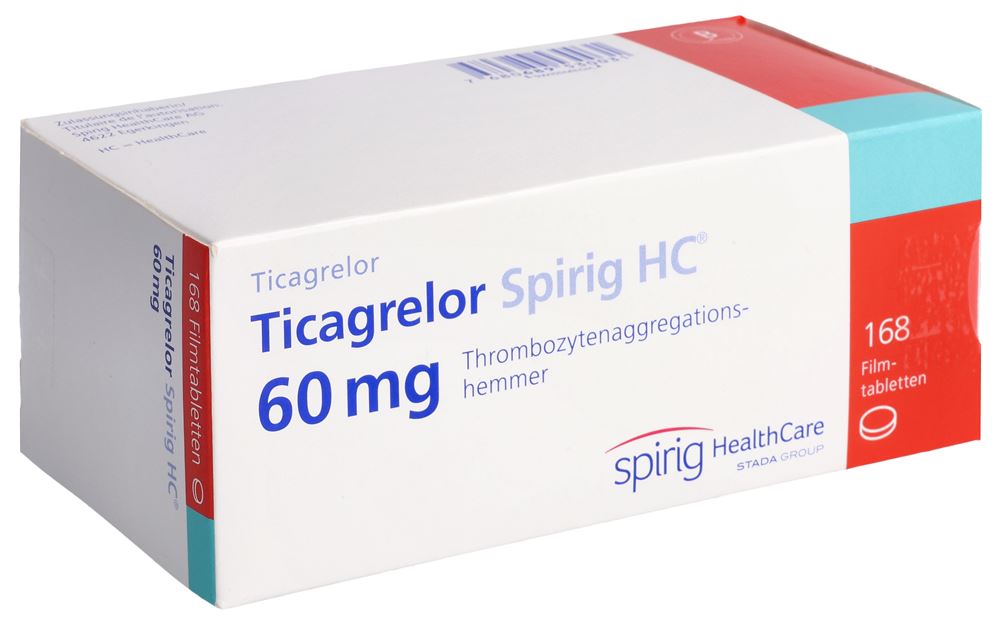 Ticagrelor Spirig HC 60 mg, Filmtabletten