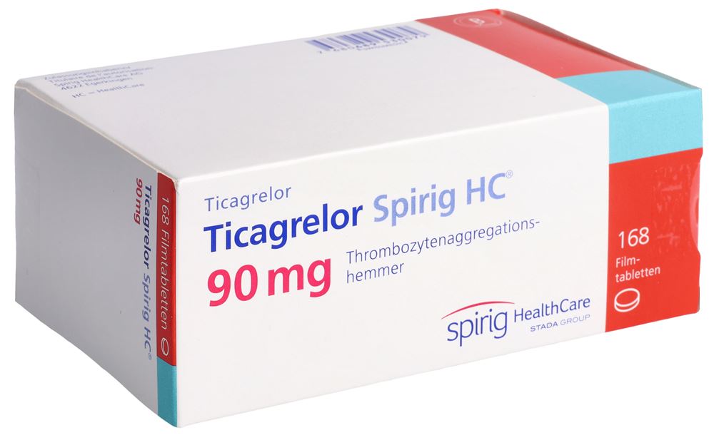 TICAGRELOR Spirig HC cpr pell 90 mg 168 pce