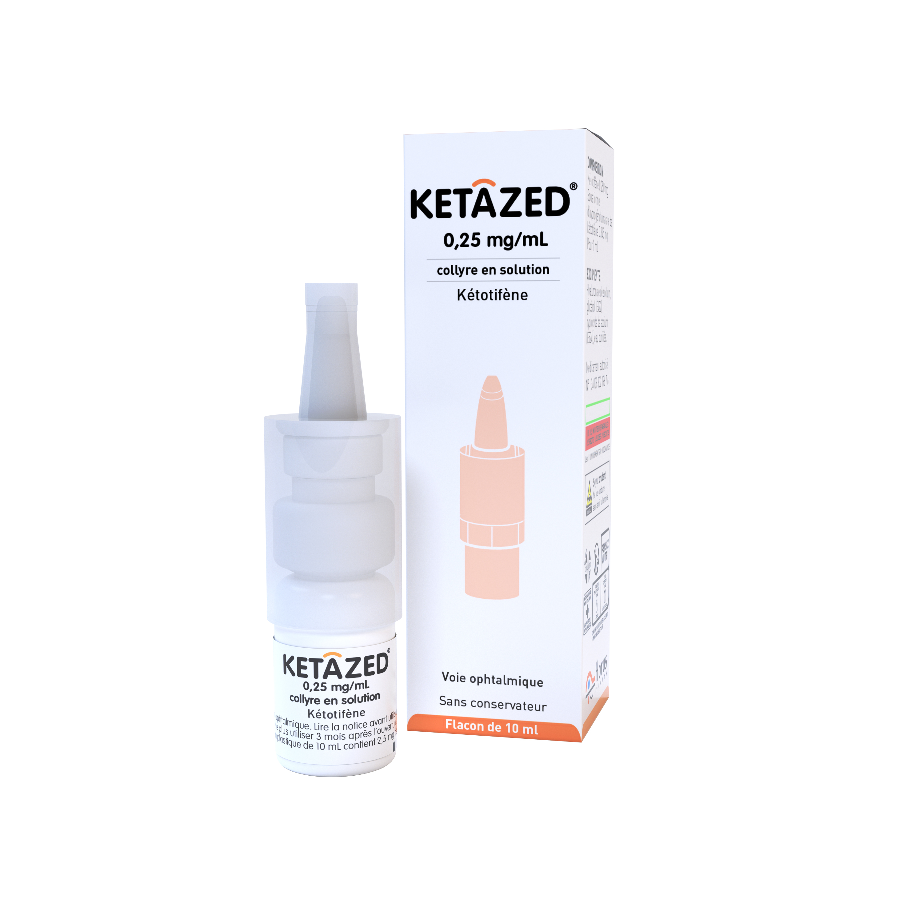 Ketazed 0.25 mg/ml, Collyre en solution