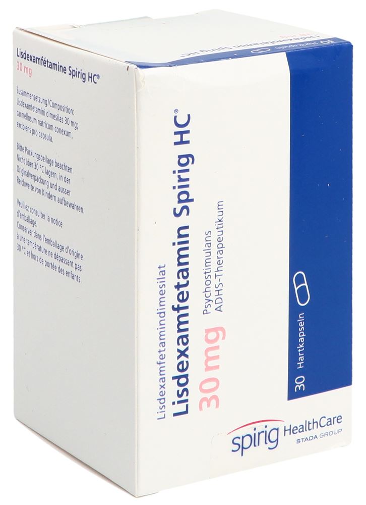 Lisdexamfetamin Spirig HC 30 mg, Hartkapseln