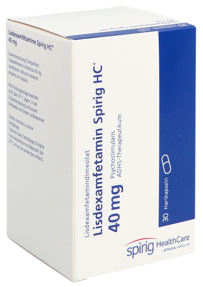 Lisdexamfetamin Spirig HC 40 mg, Hartkapseln