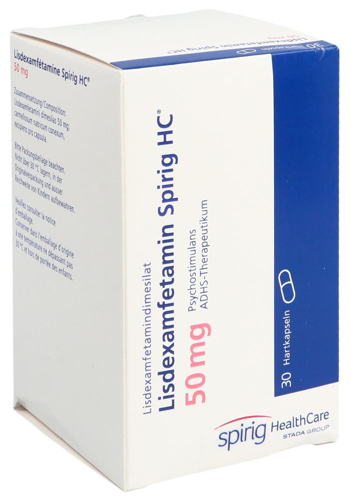 Lisdexamfetamin Spirig HC 50 mg, Hartkapseln
