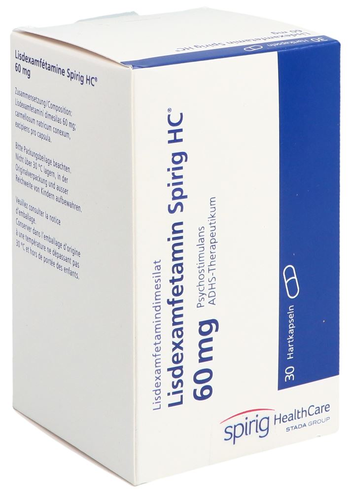Lisdexamfetamin Spirig HC 60 mg, Hartkapseln