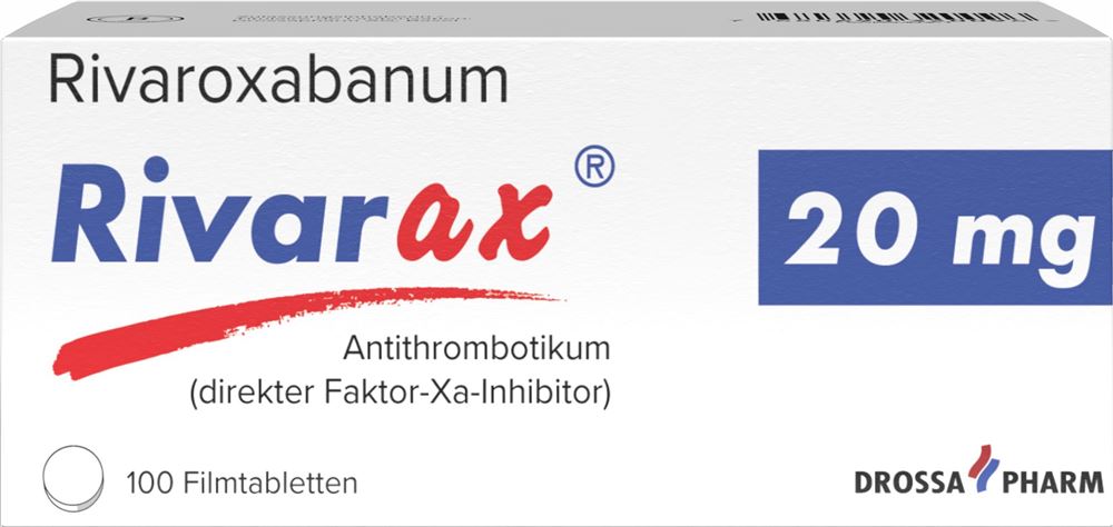 RIVARAX cpr pell 20 mg 100 pce