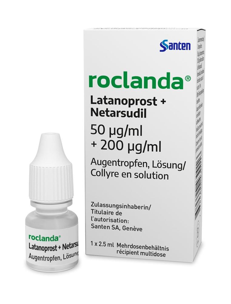 Roclanda, collyre en solution
