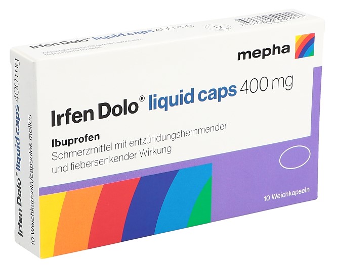 Irfen Dolo liquid caps 400 mg, Weichkapseln