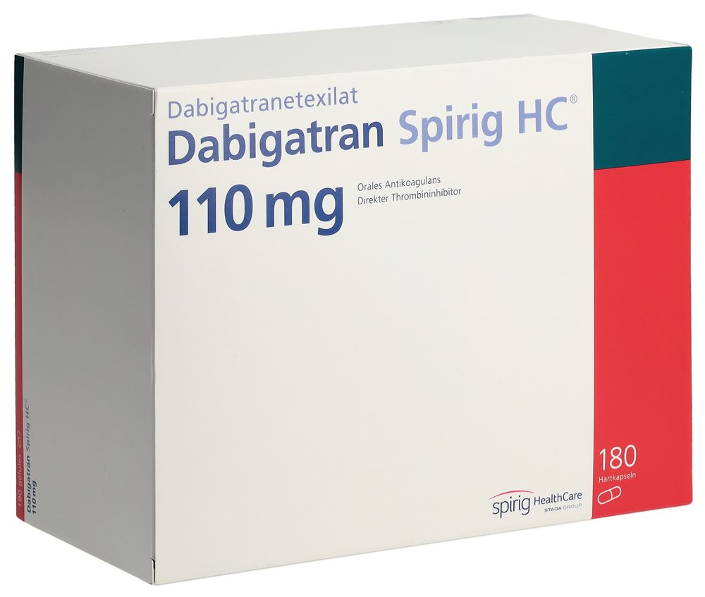 DABIGATRAN Spirig HC caps 110 mg 180 pce